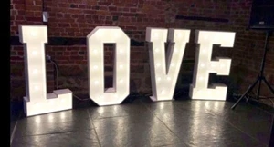 LARGE - LOVE LETTERS - WEDDING SIGN - 4ft letters - Marquee - Sign For Sale - Picture 1 of 8