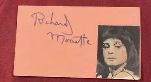 Tarjeta de índice autógrafo Richard Monette actor director del Festival de Stratford Canadá - Imagen 1 de 4