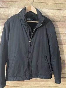 Polo Ralph Lauren Hombre Vintage Clásico Negro Bomber Polar Chaqueta Grande Larga - Imagen 1 de 10