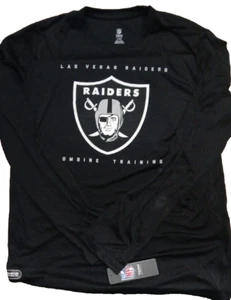 NFL Las Vegas Raiders Men's Black Compression Long Sleeve Size L #129 - Picture 1 of 3