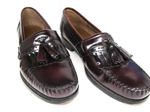 G. H. Bass Weejuns JEREMY Mens Byrgundy Kilted Tassel Loafers US 9 D - Picture 1 of 24
