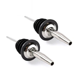 2 POUTS DE METAL ACERO INOXIDABLE barra vertido sin licor restaurante 285-50 - Imagen 1 de 5
