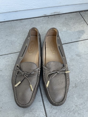 TOD’S Mocassini da guida oro Tods Gommino taglia 40 5 US 10