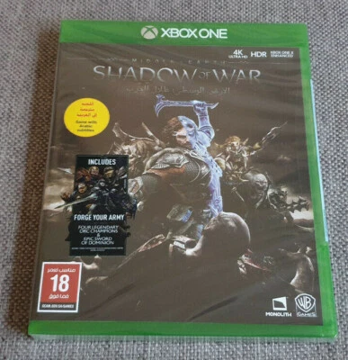 Microsoft Xbox One Middle Earth Shadow of War New Sealed  - Image 1 of 3