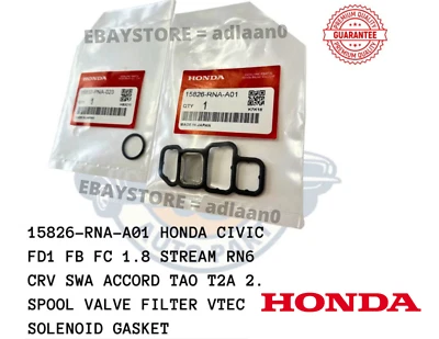 Соленоидная прокладка фильтр катушки клапана для Honda Civic VTEC 2006-2014 15826-RNA-A01 - Изображение 1 из 4
