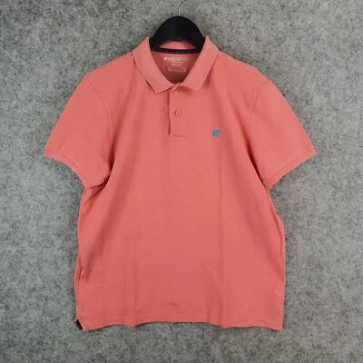 Hangten Shirt Mens Large Pink Polo Short Sleeve Collared Casual 10760 - Image 1 of 4