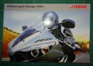 Yamaha 2003 range brochure R1 R6 TRX850 Fazer Diversion Virago V-Max DT XT PW RT - Picture 1 of 12