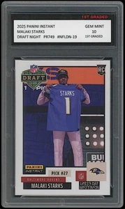Tarjeta de novato Malaki Starks 2025 Panini Instantánea NFL Draft Night RC 1er grado 10 - Imagen 1 de 1