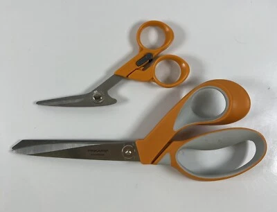 Fiskars RazorEdge Scissors/Shears Fiskars Fabric Shears/Seam Ripper Lot of 2 - Image 1 of 4