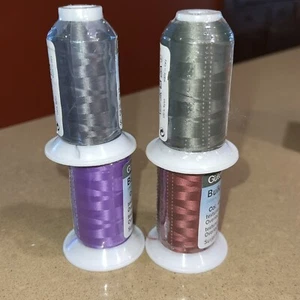 4 X 1094 Yds Gutermann Bulky Nylon Thread Lot 4450 5745 9210 9360 Overlocking - Picture 1 of 4