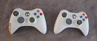 Two Genuine Official Microsoft Xbox 360 Wireless Controller (white)..like New.