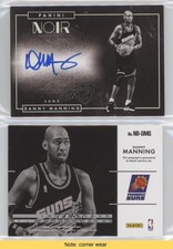 2015-16 Panini Noir Black and White Platinum /5 Danny Manning #NB-DMG Auto