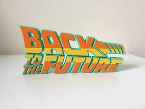 Back to the Future Movie Logo Text BTTF Retro Display Ornamental Collectible Car - Picture 1 of 5