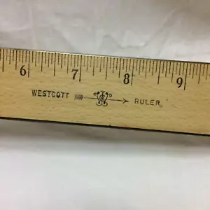 Vintage 15" Ruler Westcott Ruler Wooden - Picture 1 of 7