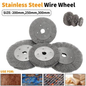 Cepillo de rueda de alambre confiable de acero inoxidable de 0,3 mm de 3 ~ 12"" para removedor de óxido de metal - Imagen 1 de 11