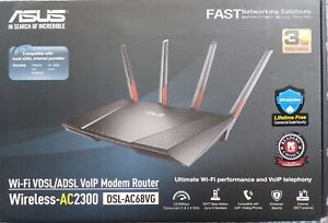 ASUS VDSL Modem Router AC2300 2.3Gbs  with DECT telephone support DSL-AC68VG