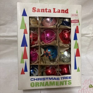 Vintage Santa Land Christbaumschmuck. 12 Stück. - Bild 1 von 12