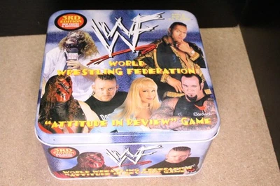 WWE WWF Attitude In Review GAME Trivia 3rd Ed. INCOMPLETE  1999  wrestler cards - Image 1 of 3