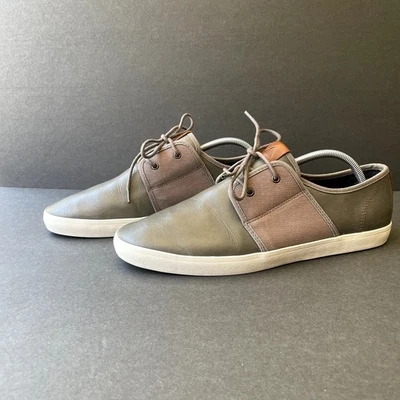 Zapatillas con cordones Aldo gris de cuero y lona 11 Foto 1 de 4