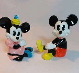 Vintage Disney Mickey & Minnie Mouse Keramik Figuren. 3 cm groß - Bild 1 von 16