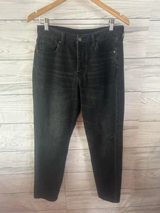 Jeans Tomgirl American Eagle Hi Rise talla 8 negros 30 x 29 botones mosca 706 - Imagen 1 de 4