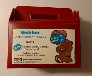 Webber Phonology Cards Bundle 7 Decks Set Child Word Educational Exc Carry Case - Picture 1 of 5