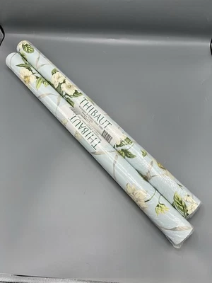 THIBAUT Floral Pattern Wallpaper 2 Rolls 60.75 sq ft  Each Pattern T-1212 Run #1 - Image 1 of 4