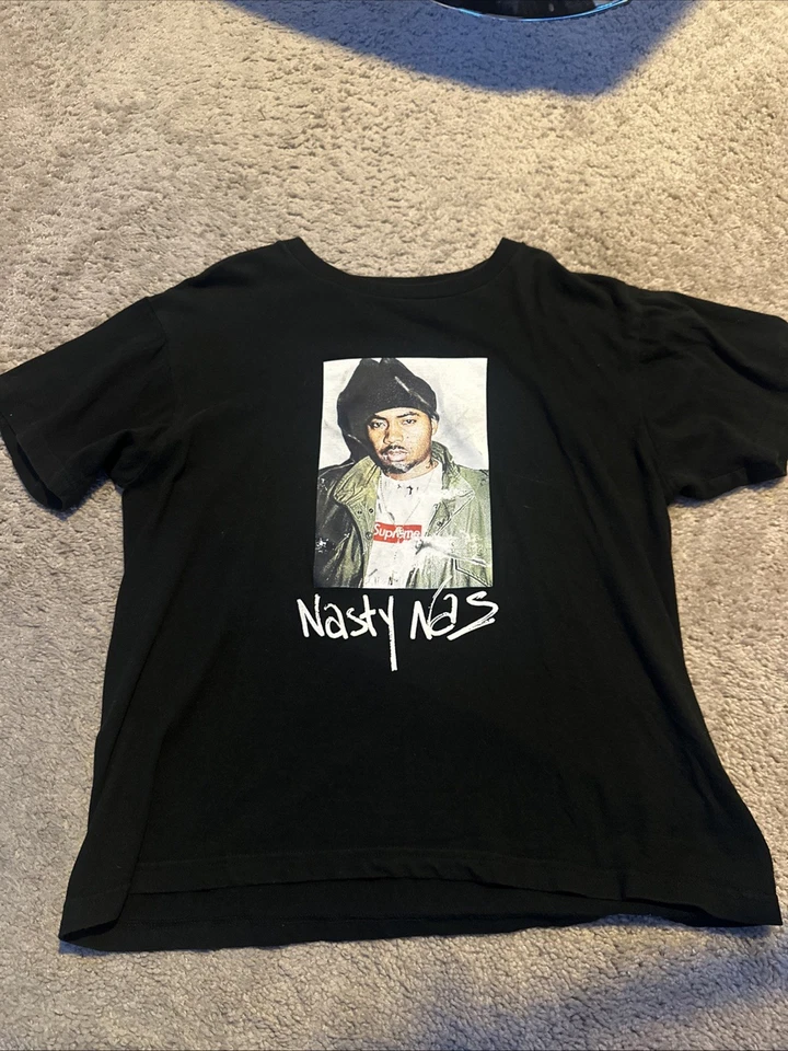 Supreme Nasty Nas Tee FW17 XL Pre Owned - Image 1 of 4