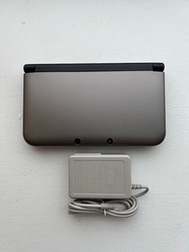 Nintendo 3DS XL Console - Gun Metal Gray - Custom New Shell - 16GB SD Card