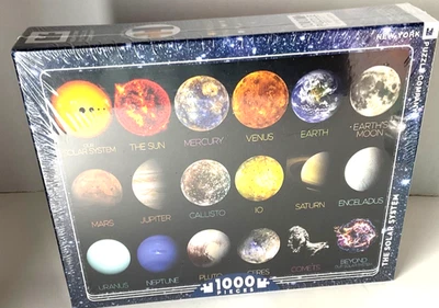 The Solar System Puzzle 1000 Pieces 26 5/8''x 19 1/4'' New York Puzzle Com. New - Image 1 of 4