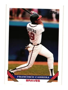 Topps #769 1993 Francisco Cabrera Atlanta Braves - Imagen 1 de 2
