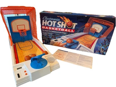 1990 Electronic Hot Shot Basketball Game - TESTED & Works, Complete in Box (CIB) - Image 1 of 4