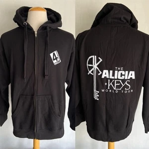 ALICIA + KEYS WORLD TOUR (2022) Official 4Wall CREW Full-Zip Hoodie Size Large - Picture 1 of 5