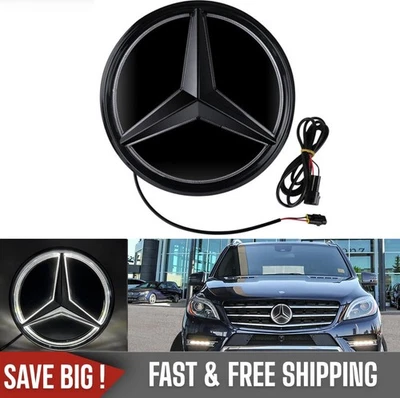 Fit 2016-19 Mercedes-Benz W213 E Class Car Front Grille LED Emblem Logo Light Foto 1 de 4