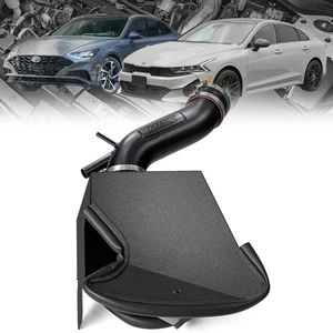 HPS Black Shortram Air Intake w/Heat Shield For 21+ K5/20-23 Sonata 1.6L Turbo - Picture 1 of 6
