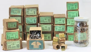 1930s 40s British Nettlefolds Screws Full Boxes Vintage Hardware Set Design - Picture 1 of 19