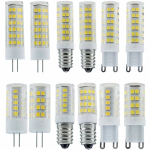 5W 8W 12W Ceramics LED Corn Bulbs G4 G9 E14 Capsule Crystal Lights White Lamp GL - Picture 1 of 15