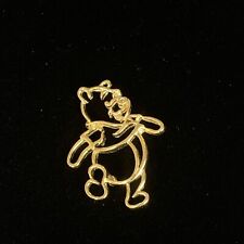 Winnie the Pooh Goldtone Outline Silhouette Disney Pin