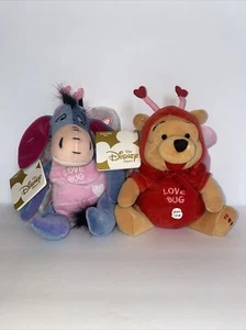 Disney Store Winnie Puuh Eeyor Love Bug Sitzsack - 8" mit Etikett Jahr 2000 - Bild 1 von 2