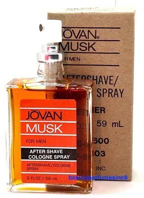 JOVAN MUSK de Jovan para hombres 2 oz spray colonia/un afeitado NUEVO Foto 1 de 2