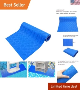 Durable Non-Slip Pool Ladder Step Mat - 45” Blue Cushion for Safety and Comfort - Picture 1 of 9