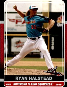 2019 Richmond Flying Squirrels Grandstand #10 Ryan Halstead Pomona California CA