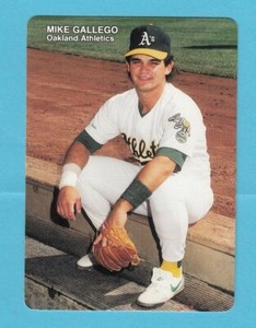 1989 Mothers Cookies # 23 Mike Gallego -- Oakland A's -- Box 704