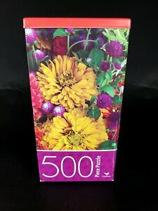 500 Piece Jigsaw Puzzle - by Cardinal - Summer Flowers ~ New in Box 💐 