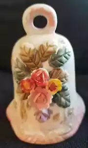 Bell Collectible 3 1/4" tall Raised leaves and flowers - Picture 1 of 3