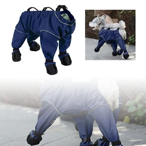 Dog Shoes With Suspenders Pants Leggings Adjustable Suspender Boots Waterproof - Picture 1 of 11