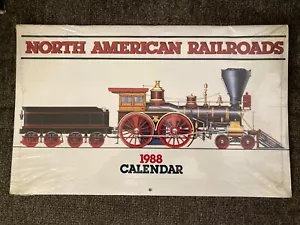 ^1988 NORTH AMERICAN RAILROADS CALENDAR -MINT FACTORY SEALED BY LONGMEADOW PRESS - Picture 1 of 2