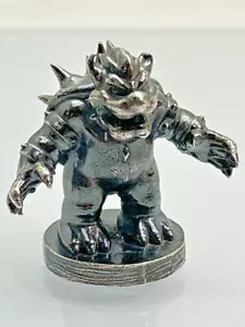 Bowser Sterling Silber Bowser Statue 38 mm hoch 78,1 gm 0,925 Silber c (NJL027393) - Bild 1 von 6