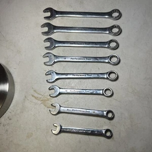 Performance Tool 8pc (10mm-18mm) Metric Combination Wrench Set (missing 13mm) - Foto 1 di 4