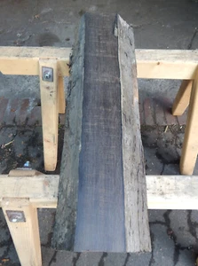 N4 Mooreiche 74x23 Bohle Brett Bog Oak Altholz Drechselholz Messergriffe Pfeifen - Bild 1 von 8